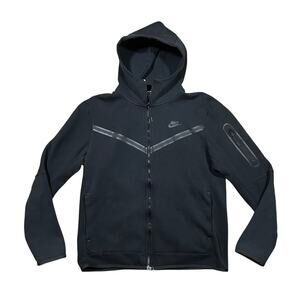Nike Tech Fleece Full Zip Black Athletic Hoodie Sweatshirt